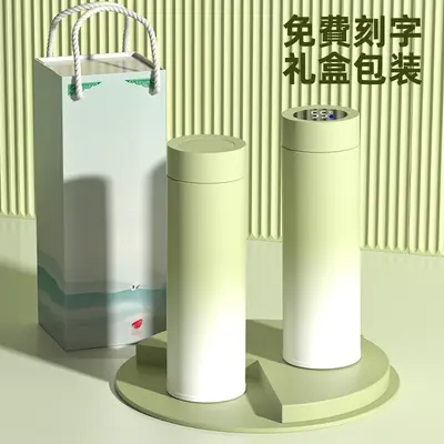 智能温显316不锈钢保温杯商务公司活动礼品直杯印刻字高颜值水杯