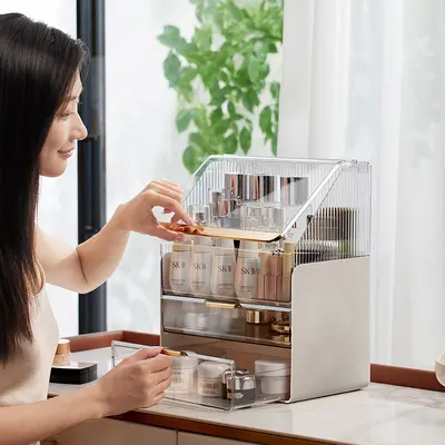 Desktop Makeup Organizer Premium Cosmetics Storage Box