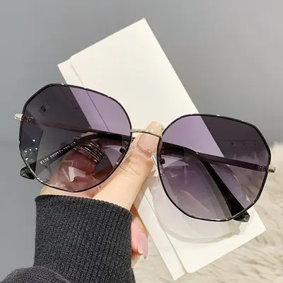 Metal Frame Women's Sunglasses Model 8138, Polarized Driving Glasses - 7