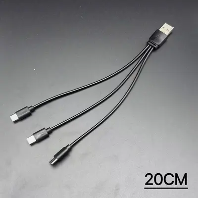 USB'den üç Tip-C şarj kablosuna üçü bir arada Typec veri kablosu PVC pil lityum pil USB şarj kablosu
