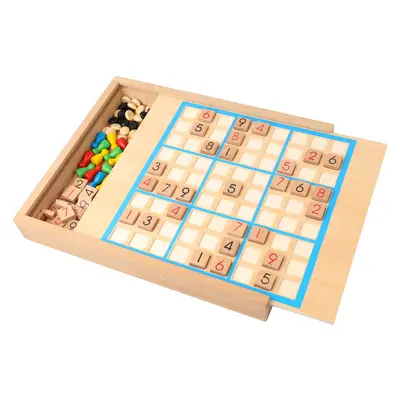 五合一多功能数独游戏棋木质四六九宫格儿童早教益智开发玩具批发