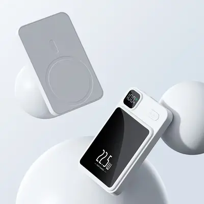 Grenzüberschreitende magnetische drahtlose Schnelllade-Powerbank Magsafe 10000mAh Superschnellladung mobile Stromversorgung mit Logo - 8