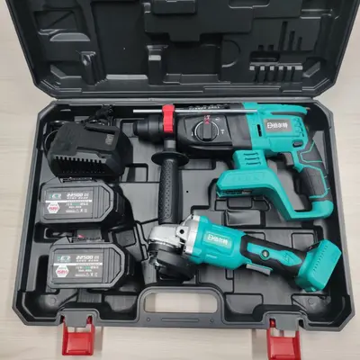 Bert bürstenloser Schlagbohrer 4-teiliges Lithium-Set - 11