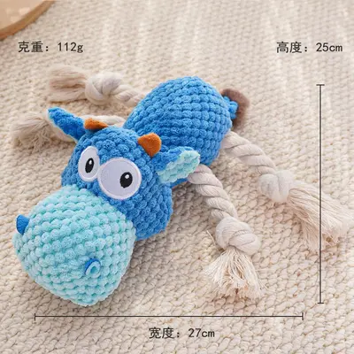 Squeaky Dog and Cat Plush Toy, Durable Chew-Resistant, Lion Design - 5
