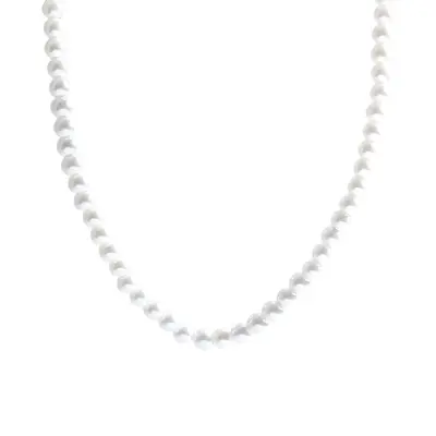 Französische elegante Imitationsperlen-Halskette für Damen, hochwertig, vielseitig kombinierbar, Schlüsselbein-Kette, Influencer-Halskette