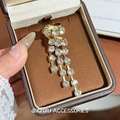 Vintage elmas yüzük, glitter, ağır işçilik, retro - 10
