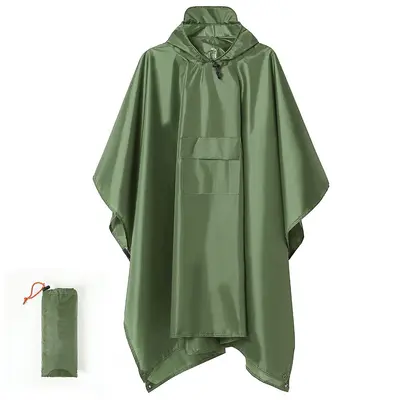 3-in-1 wasserdichter Regenmantel-Poncho für Wandern und Radfahren - 12