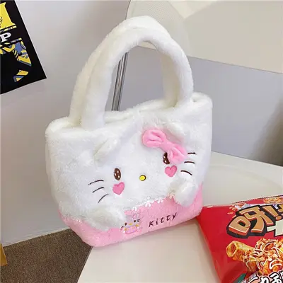 Plüsch-Cartoon-Handtasche mit Puppenfigur - 11