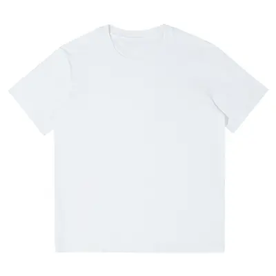 230g rundhals t-shirt kurzarm herren und damen sommer schwergewicht reine baumwolle lockere einfarbig basic t-shirt weiß bekleidung - 7