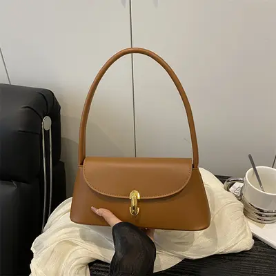 Retro Damen-Achseltasche mit Struktur, kleines quadratisches Modell - 4