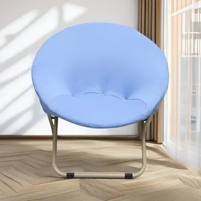 Einfarbiger hochelastischer Milchseide Lazy-Chair-Bezug Mondstuhl-Bezug Schlafsal-Stuhlbezug Büro-Mittagspause-Stuhlbezug