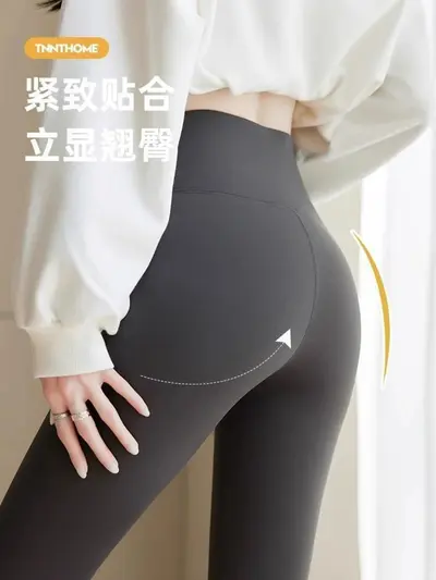 鲨鱼裤女秋冬季外穿2025新款高腰弹力紧身瑜伽裤小个子塑形打底裤