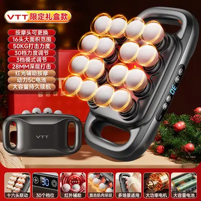 Multi-Head Fascia Massage Gun, 8, 16 and 32 Heads, Neck Massager - 12