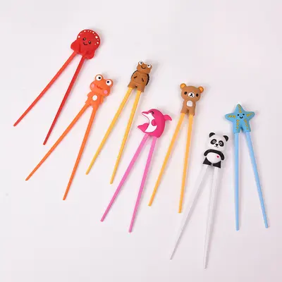 Silicone Training Chopsticks for Kids, Thumb Support, Rebound Design