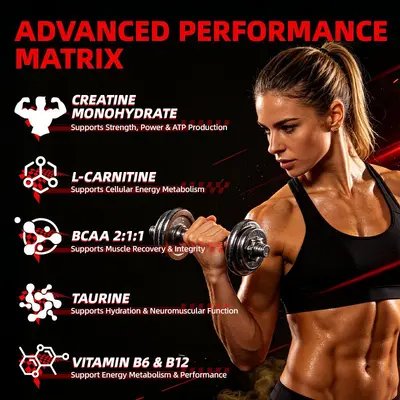 跨境现货一水肌酸软糖Creatine Monohydrate Gummies健身肌酸