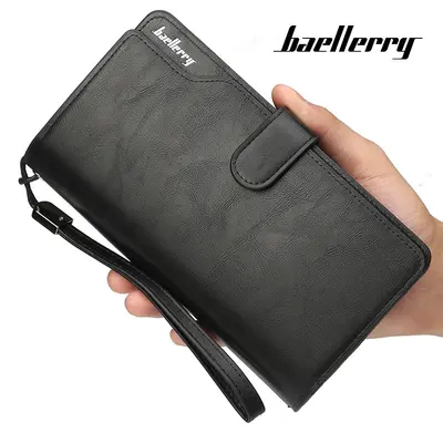 Baellerry New Model Wallet Men's Korean Version Business Zipper Tri-fold Clutch Bag Large Capacity Money Clip - 1