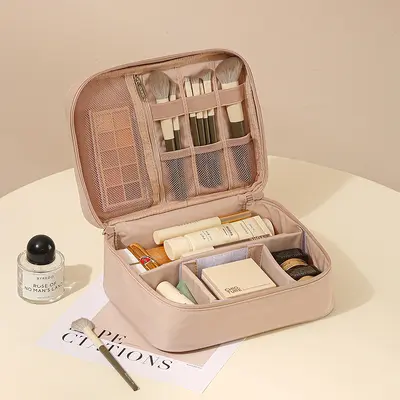 Large makeup bag, portable water-resistant - 9