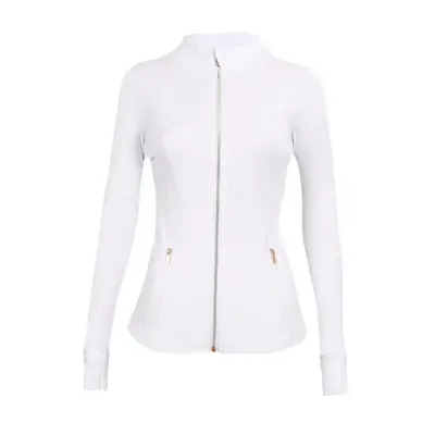 Lulu Same-Style Original Define Gold Zipper Yoga Wear Fitness Clothing Long Sleeve Running Sports Jacket - 10