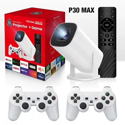 Cross-border popular product HY300 home high-definition projector mini portable household 1080P gaming remote control 4K projector - 9