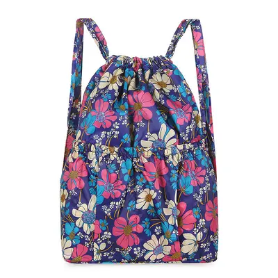 Large Lightweight Foldable Drawstring Backpack for Outdoor and Shopping - 7