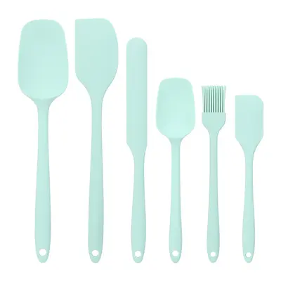 Spot silikon entegre kazıyıcı 6 parçalı kazıyıcı yağ fırçası seti pişirme araçları kek krem ​​spatula - 9