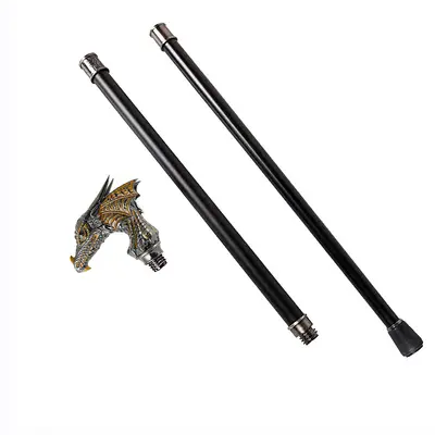 Luxury Metal Gentleman Cane with Non-Slip Tip for Seniors and Stage Use - 9