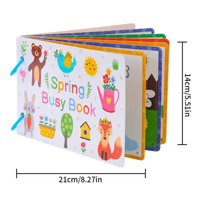 El Yapımı Çocuk Çıkartma Kitabı Montessori Eğitim Materyali - 9