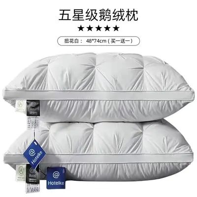 Five-Star Hotel Feather Velvet Pillow Insert, Single Gift Pillow