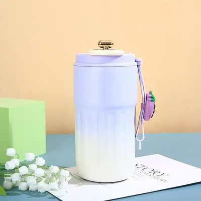 Lagerbestand 316 Edelstahl Becher 2025 neues Modell isolierter Becher Geschenkbox tragbarer Wasserbecher Andenken Smart-Kaffeetasse - 12