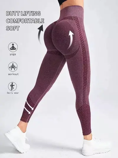 Women's Quick-Dry Breathable Running and Yoga Pants, Multi-Color - 10