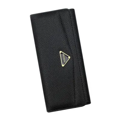 Women's Long Wallet, Lychee Pattern, Bi-Fold, Large Capacity with Coin Pocket - 6