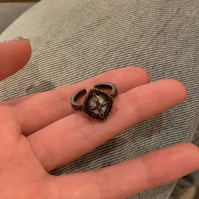 Boho-Stil Ring, Vintage, Stammesmotiv - 9