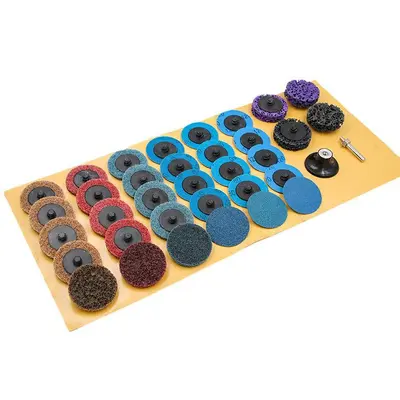 2-Inch Torque Sanding Disc Set, Nylon Grinding Discs, Coarse, Medium and Fine Grit