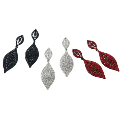 Acrylic retro alloy earrings for women bold expressive design