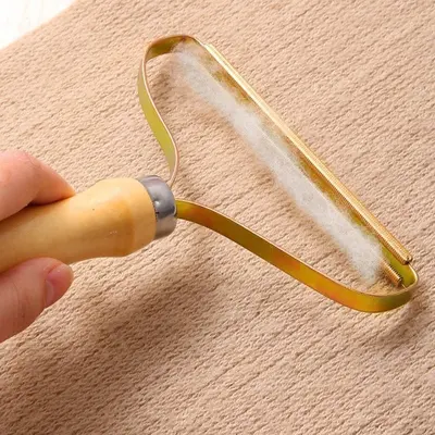 Fusselroller Griff aus Holz mit kupferbeschichtung Kleidung Fusselentferner Pullover Pillingentferner Handgesteuert Kleidung Fusselrolle Fusselentferner Haftrolle - 5