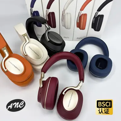PX71ANC Over-Ear Bluetooth Headphones with True Noise Cancelling, Metallic Finish