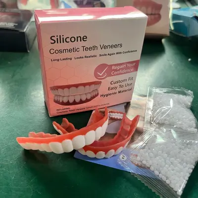 Realistisches Zahnkaschierungsset, Q-6 mit 20 g Zahnkleber - 3