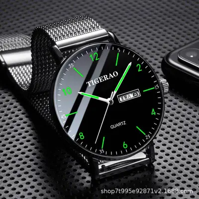 Switzerland genuine watch men waterproof dual calendar fashion starry sky quartz watch new wholesale - 10