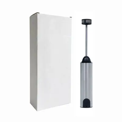 USB Rechargeable Stainless Steel Milk Frother Multifunctional Coffee Latte Art Milk Cap Machine with Cover Electric Milk Foam Maker - 13