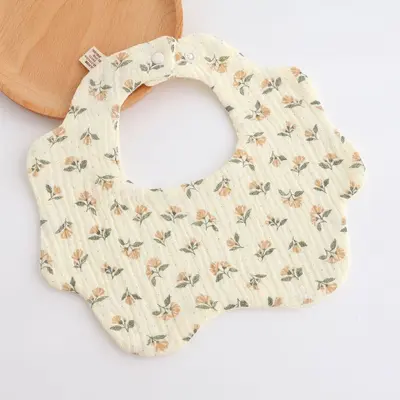 100% Cotton Gauze Baby Bib, Waterproof, Breathable, Soft for Newborns - 13