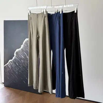 Lu high-waist wide-leg yoga pants lightweight soft comfortable - 1