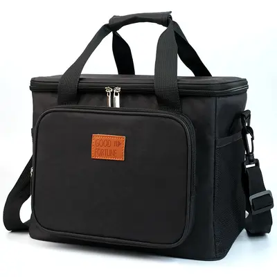 Große PEVA-Picknick-Kühltasche, wasserdicht, mit Umhängegurt - 7