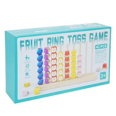 Meyve halka atma oyunu, çocuk eğitici, şekil eşleştirme, masa oyunu