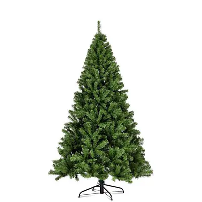 Encrypted PVC Artificial Christmas Tree with Pointed Top and Stand - 6