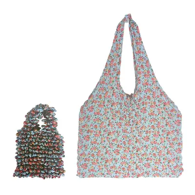 Large Capacity Pleated Expandable Handbag - 10