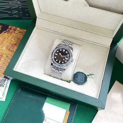 Erkek kuartz saati, paslanmaz çelik, Submariner tarzı - 8
