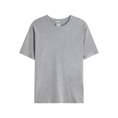 AG190g kompakt Siro-Spun T-Shirt Herren 100% Baumwolle Unifarben Rundhals Herren Kurzarm Werbe-T-Shirt mit bedrucktem Logo Großhandelsverkauf. - 11