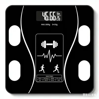 Cartoon Pattern Rechargeable Smart Body Fat Scale with Bluetooth - 7