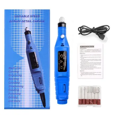 Tragbarer Mini-Elektro-Nagelschleifer Stift-Schleifer Nagelpflege Polier-Schleifwerkzeug für AliExpress - 7