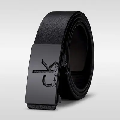 Best-Selling Men's Genuine Leather Automatic Buckle Belt, Toothless Design, Business Casual Style for Middle-Aged and Young Men - 4